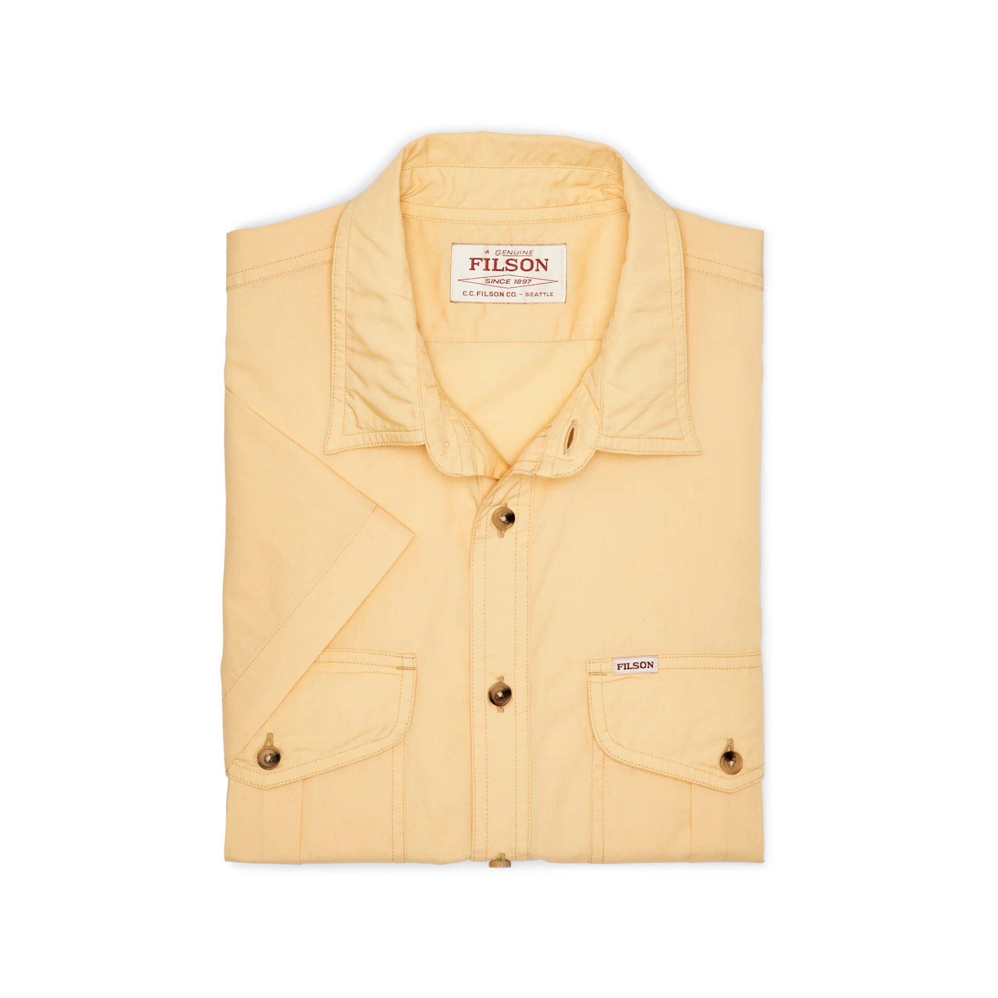 Camicia in Tessuto di Piume con Maniche Corte Lavato