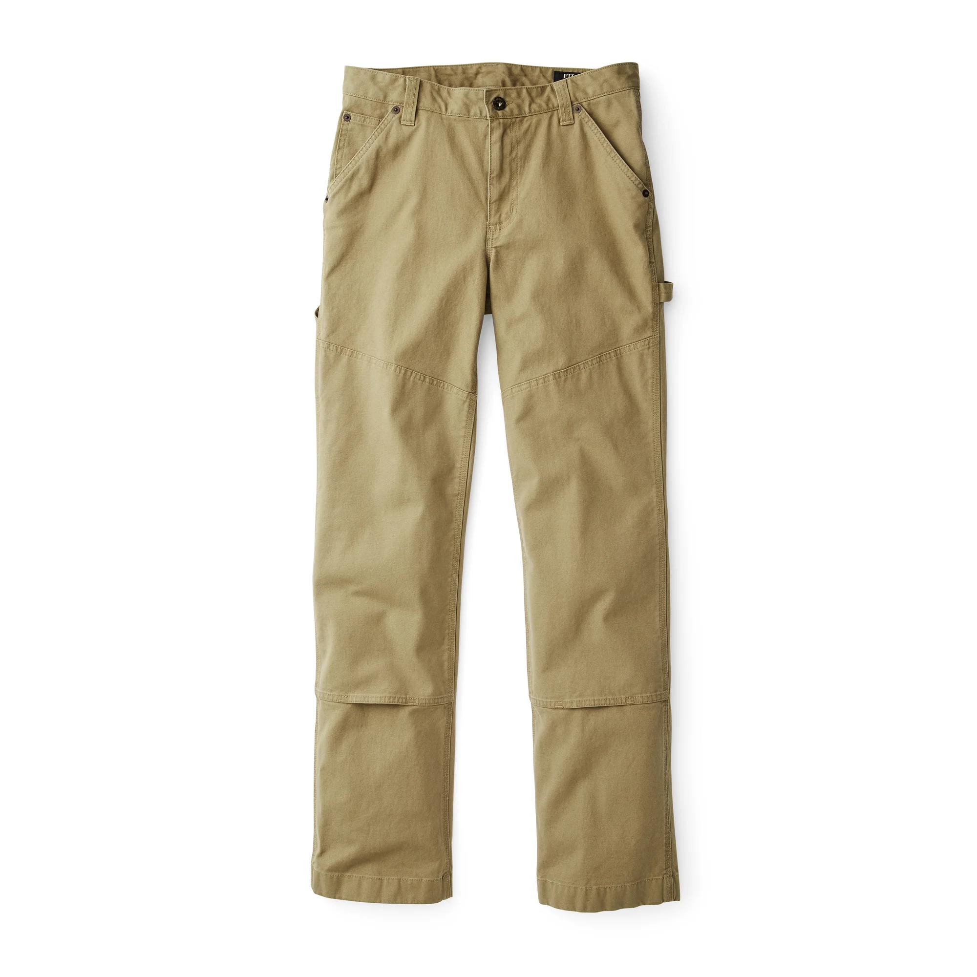 Pantaloni dritti in tela da donna