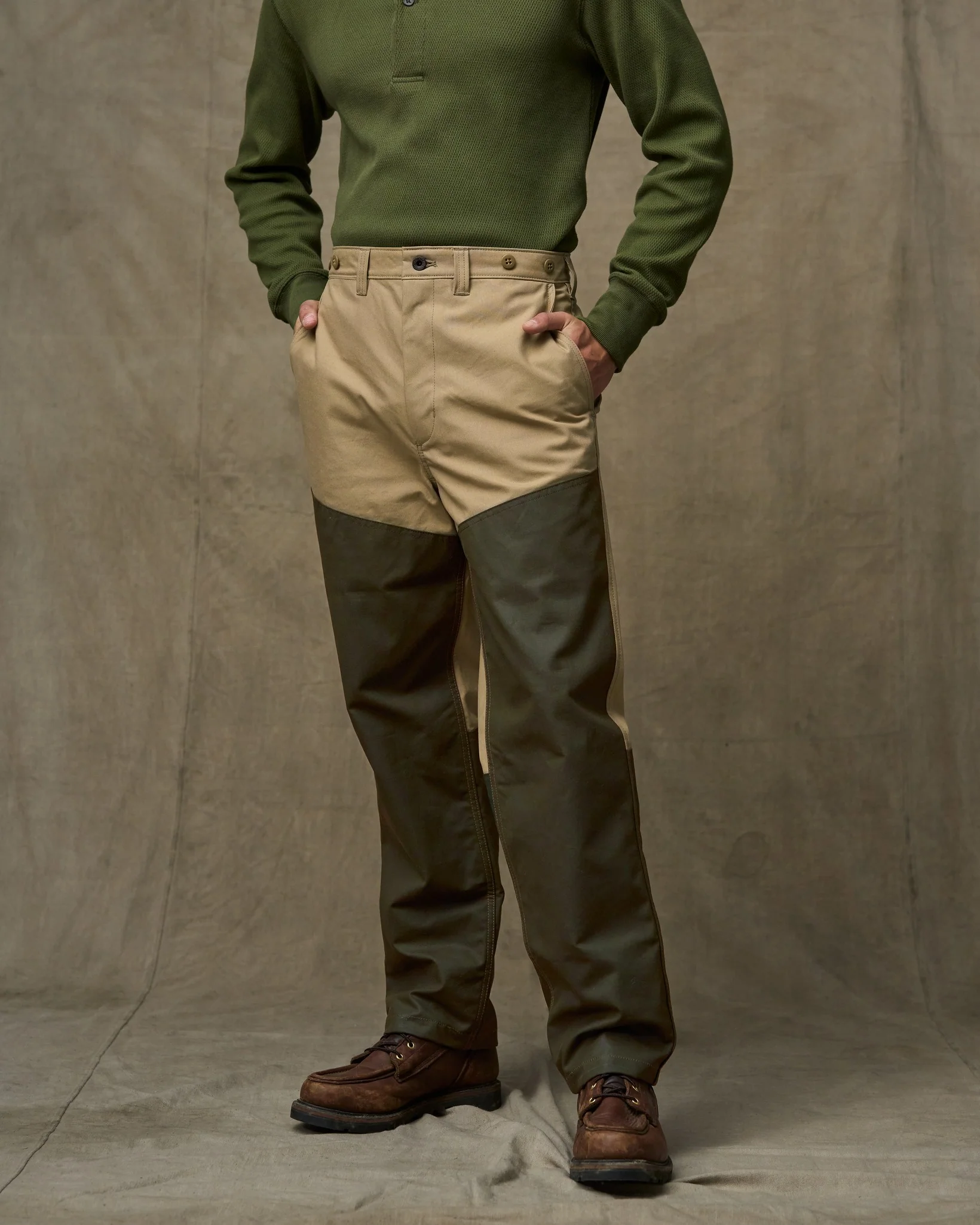 Pantaloni con Spazzola in Tessuto Shelter
