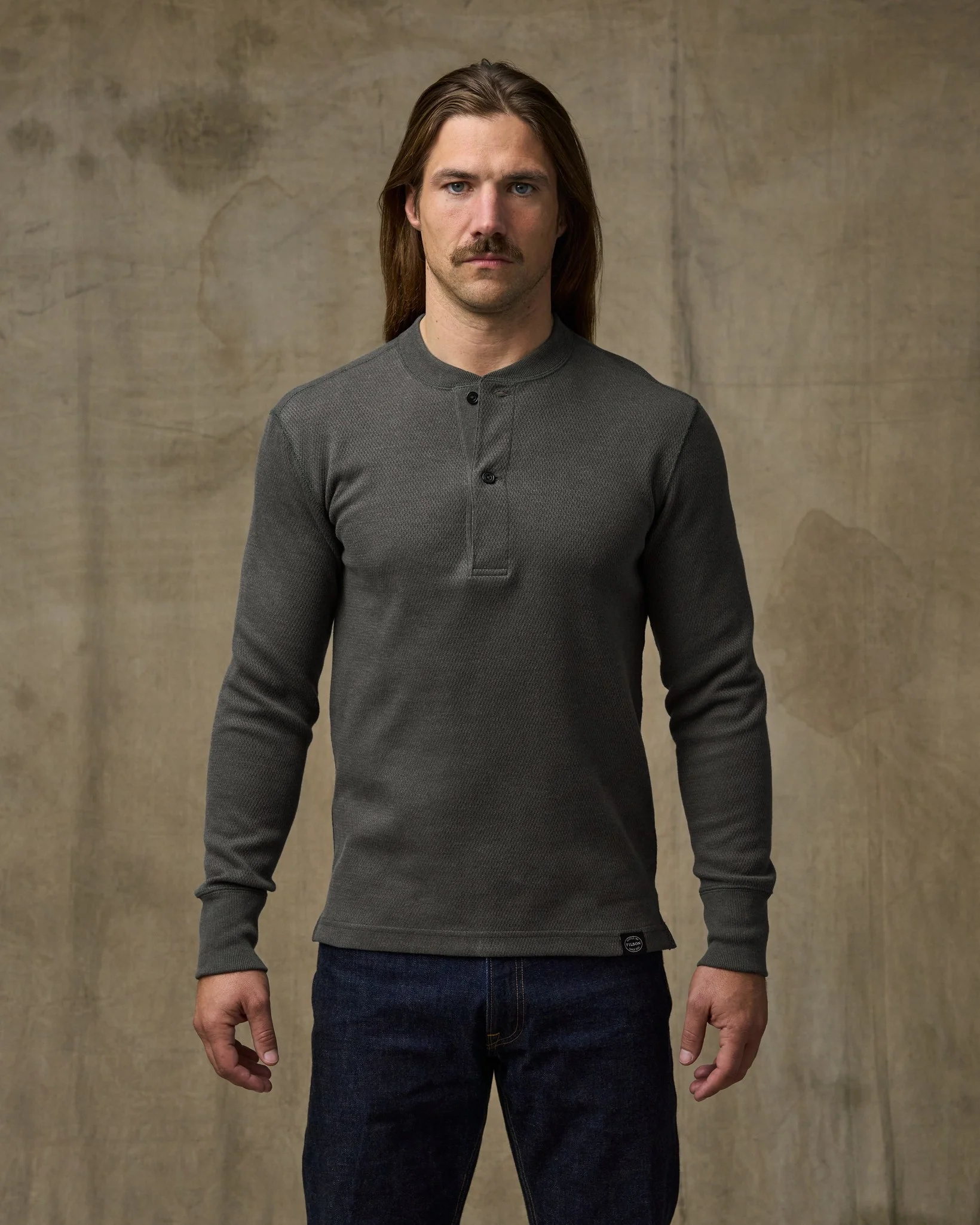 Henley in maglia a quadretti