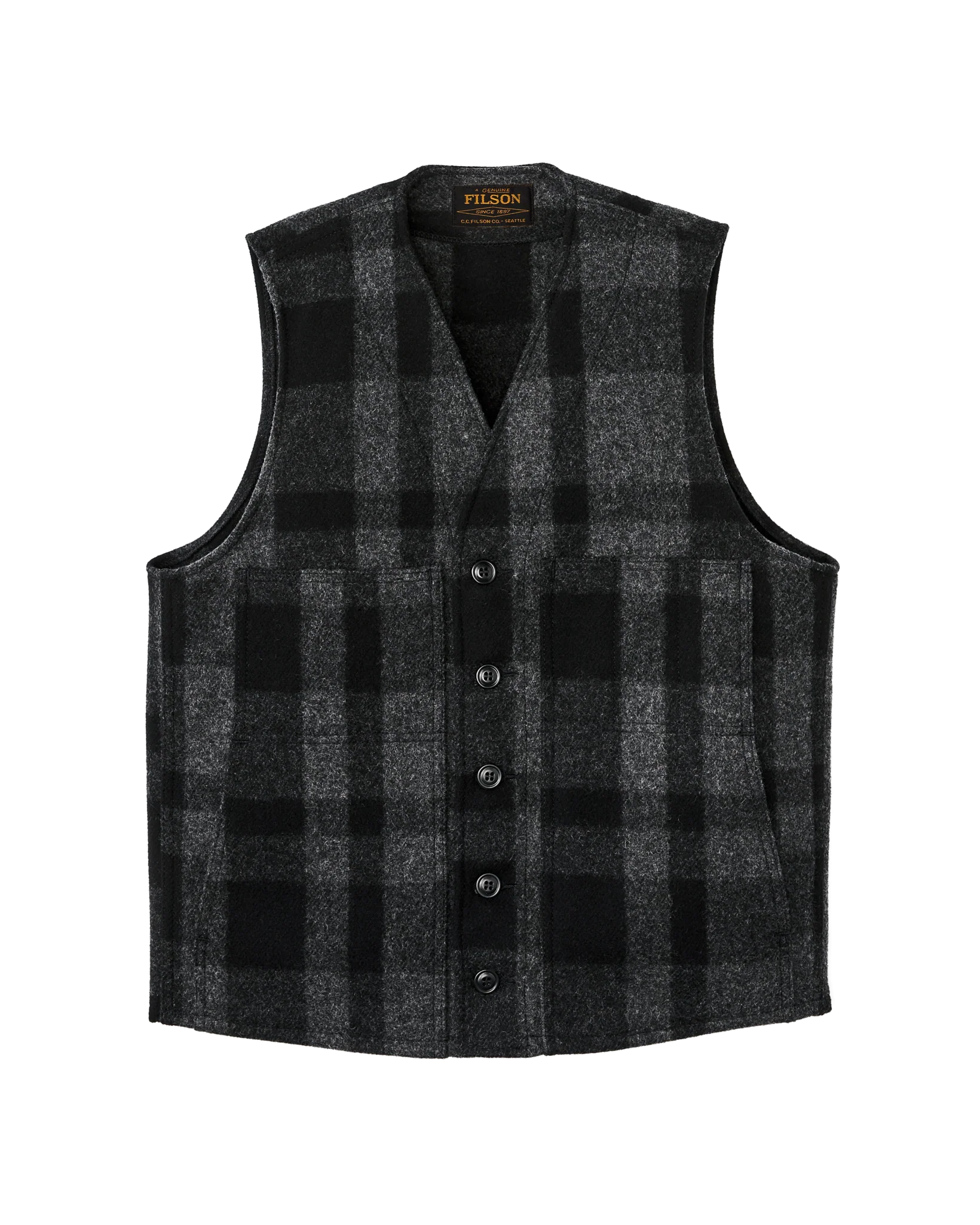 Gilet in Lana Mackinaw