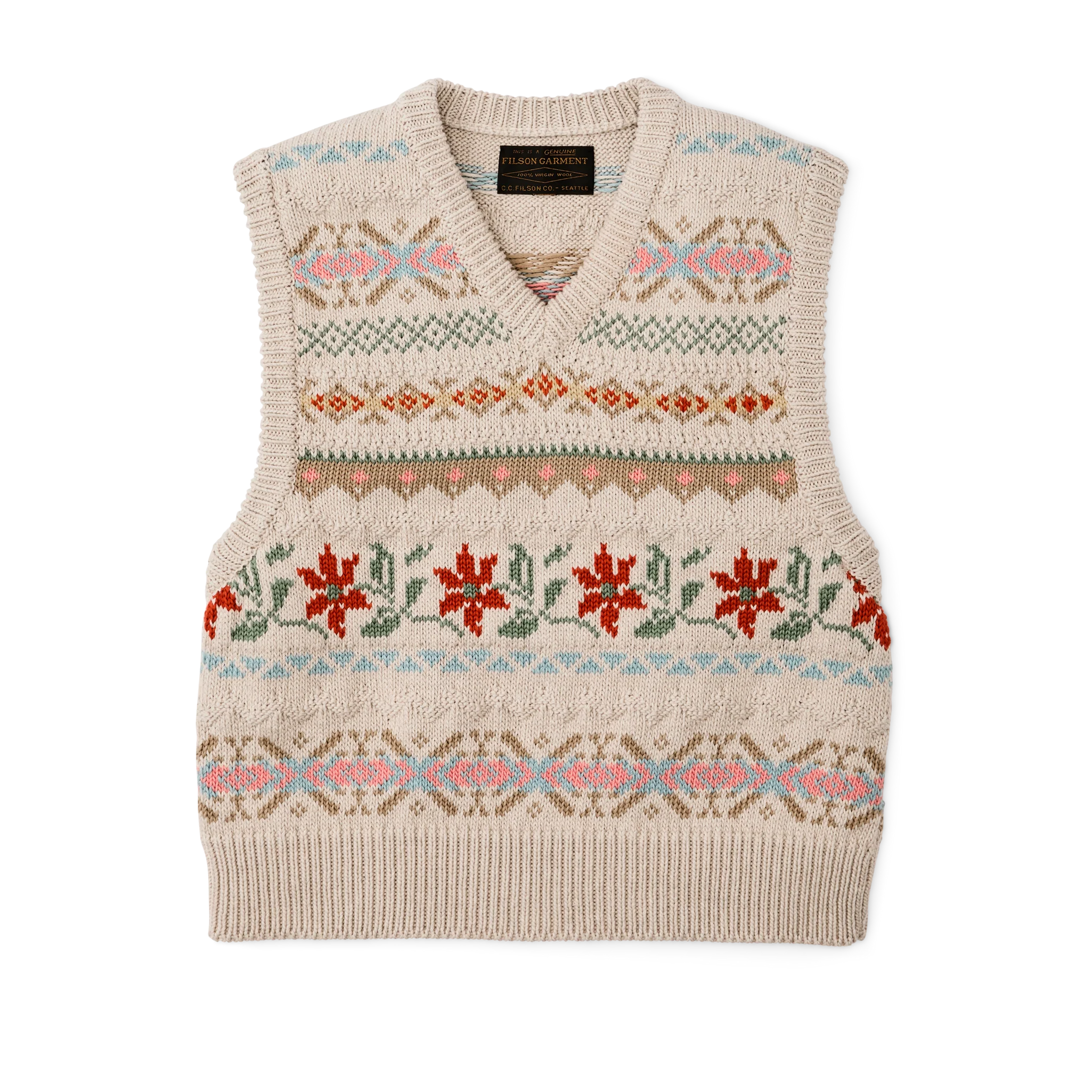 Gilet in Cotone a Trama Jacquard per Donna
