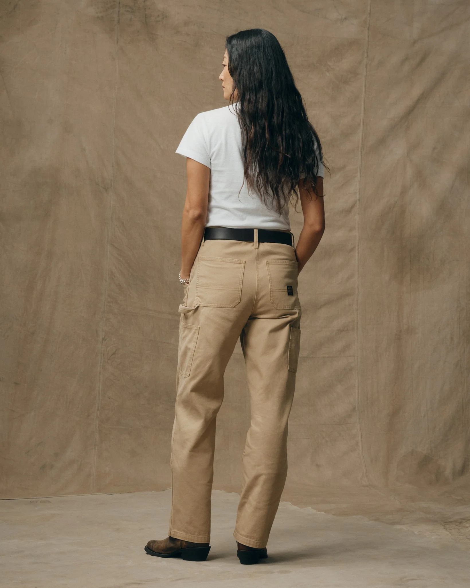 Pantaloni da lavoro in tela per donna