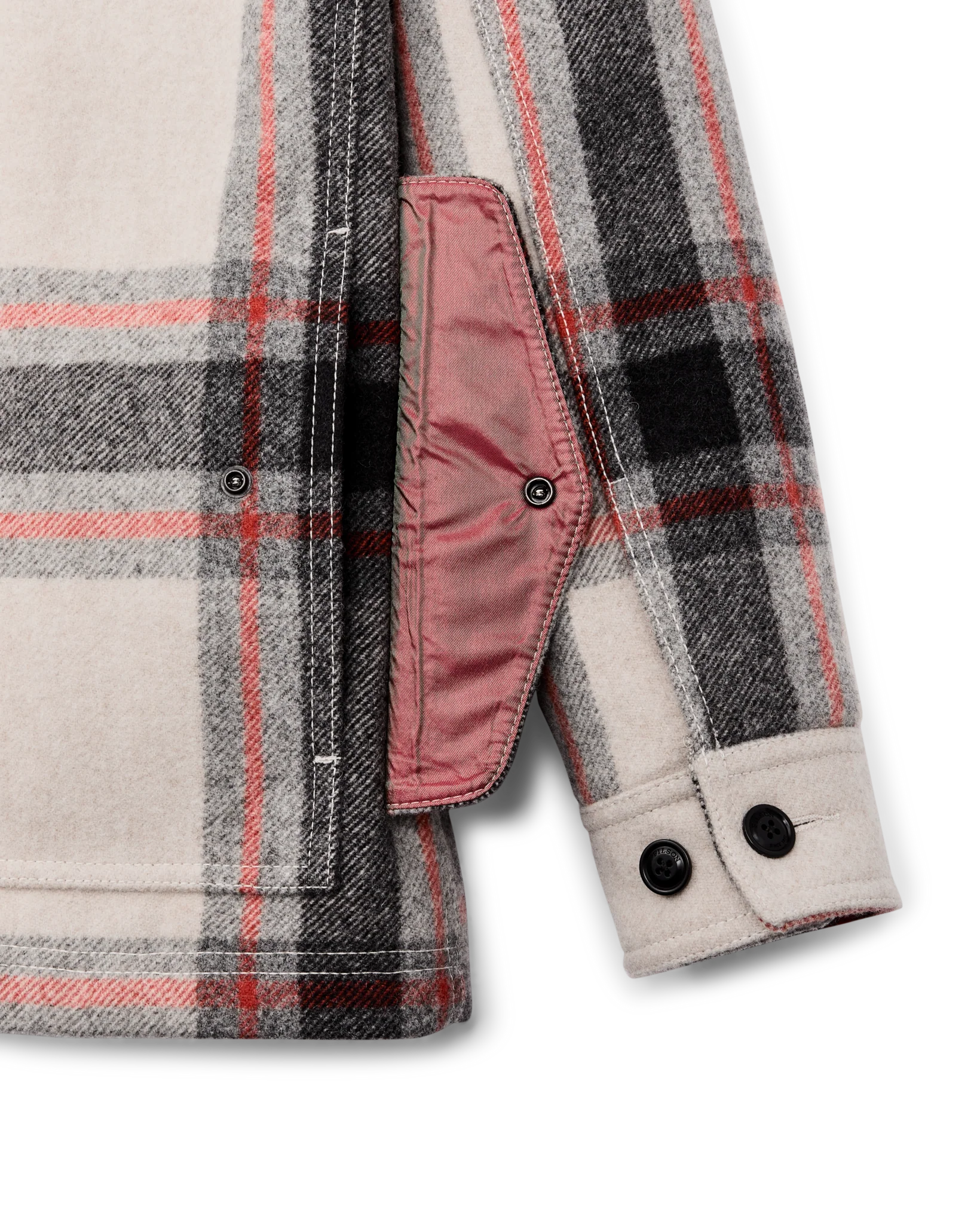 Giubbotto da donna Mackinaw in lana con pelliccia