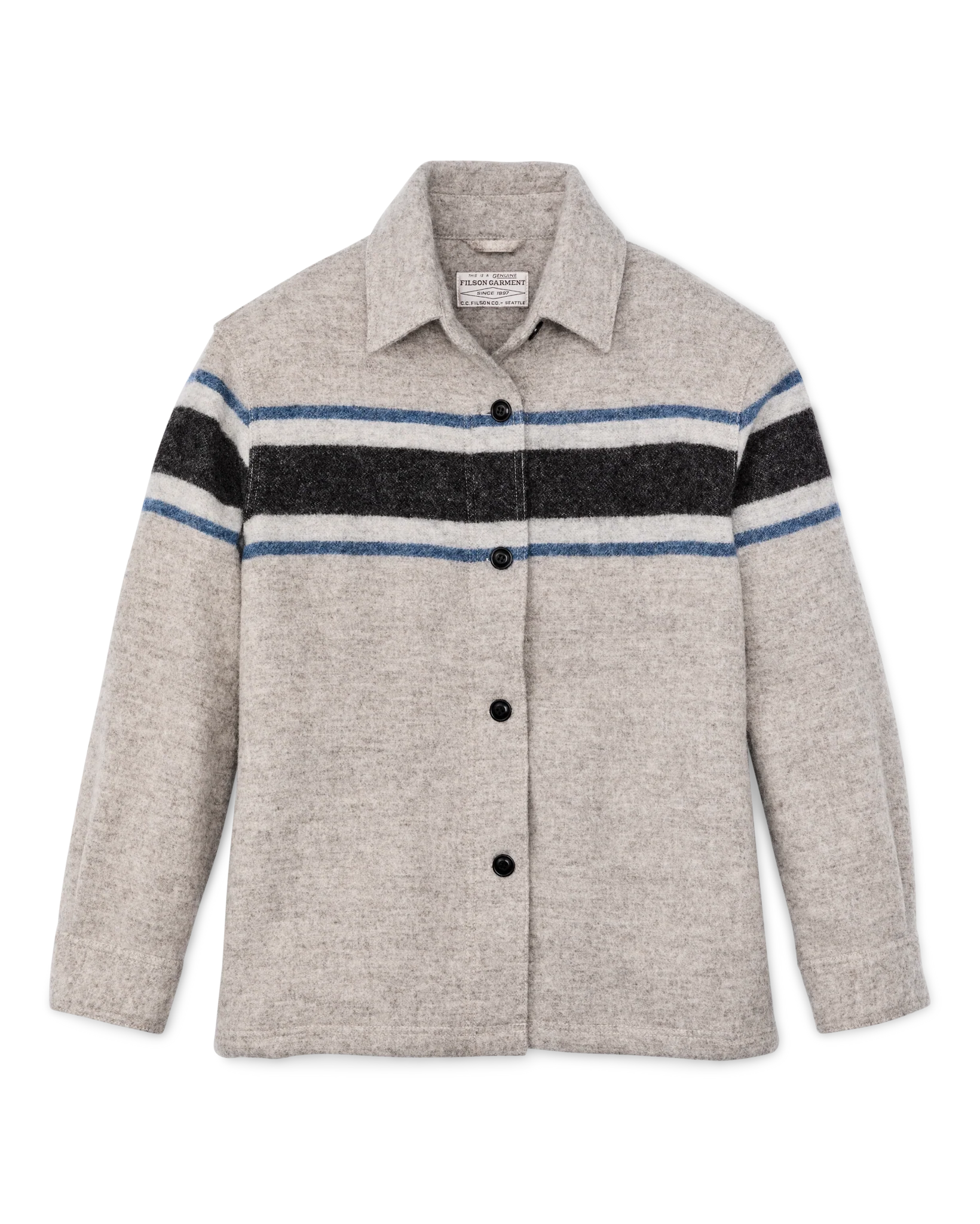 Giacca Overshirt in Lana per Donna