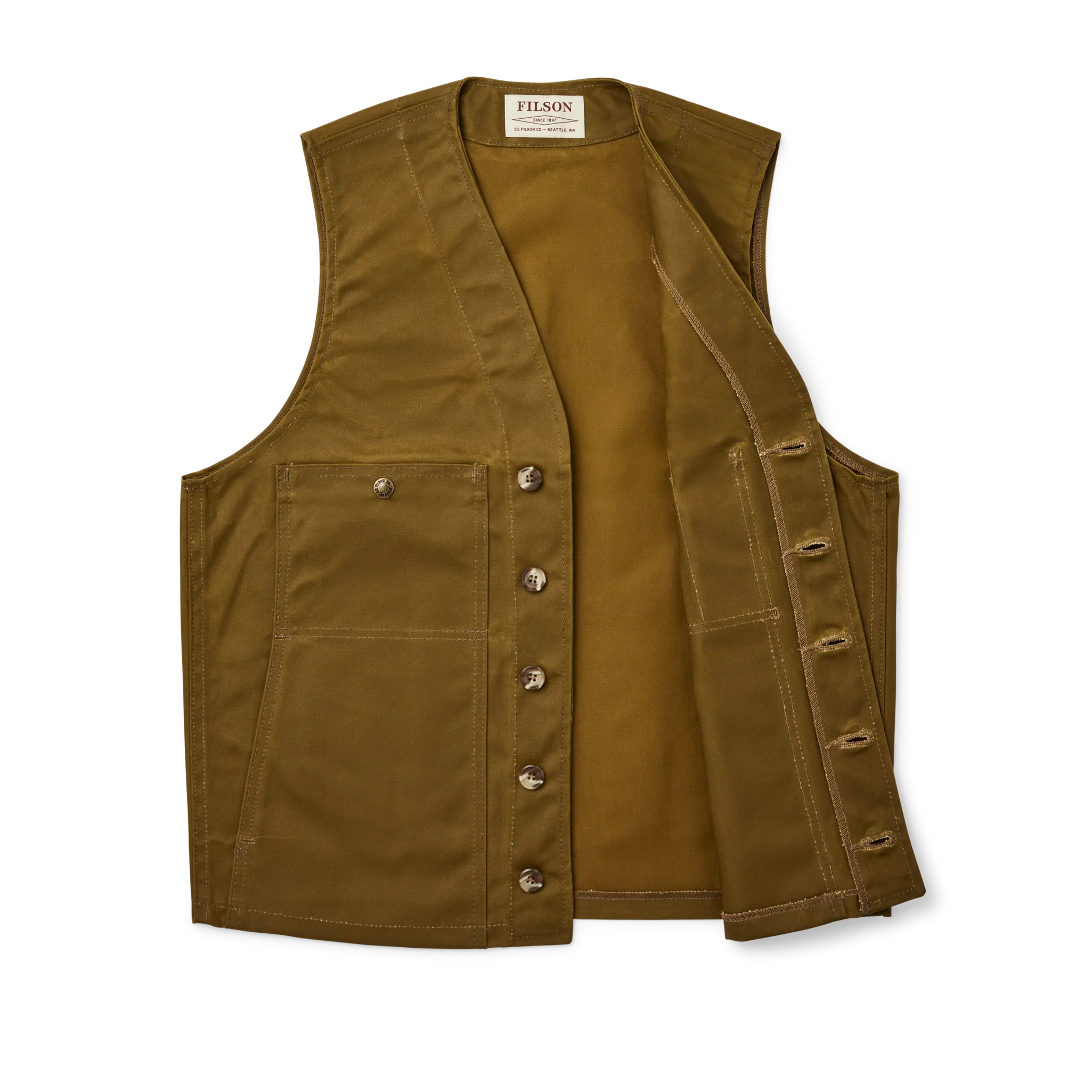 Gilet in Tessuto in Olio