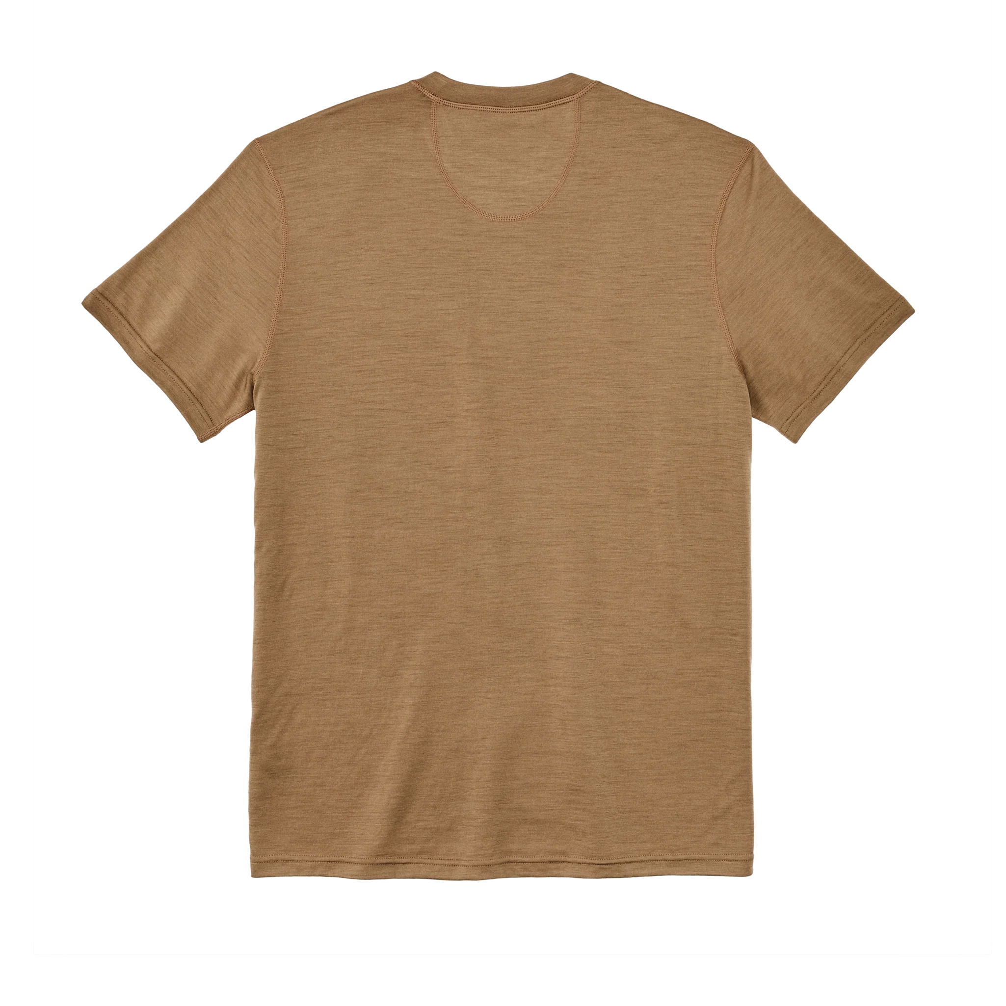 T-shirt girocollo manica corta in lana merino 210g