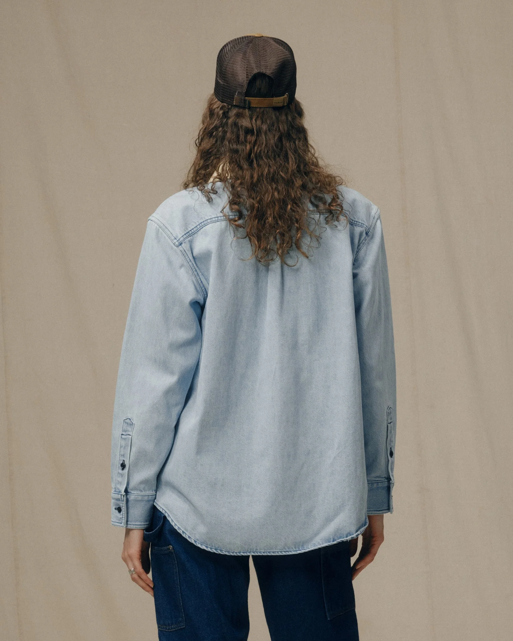 Camicia da lavoro in denim per donna