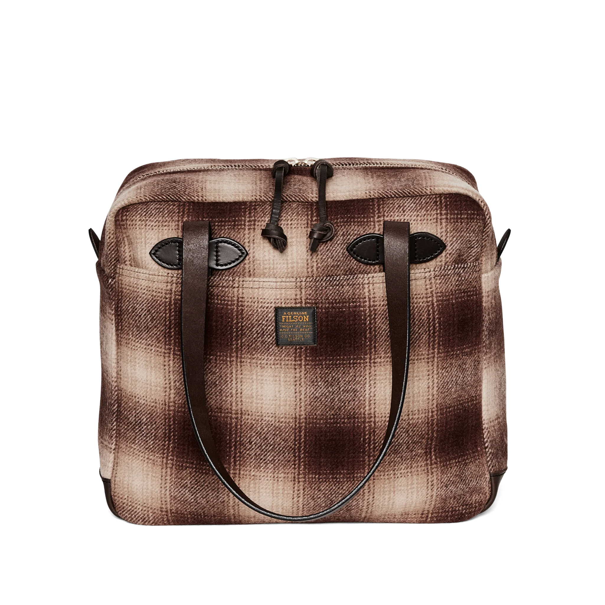 Borsa a Tracolla con Cerniera in Lana Mackinaw