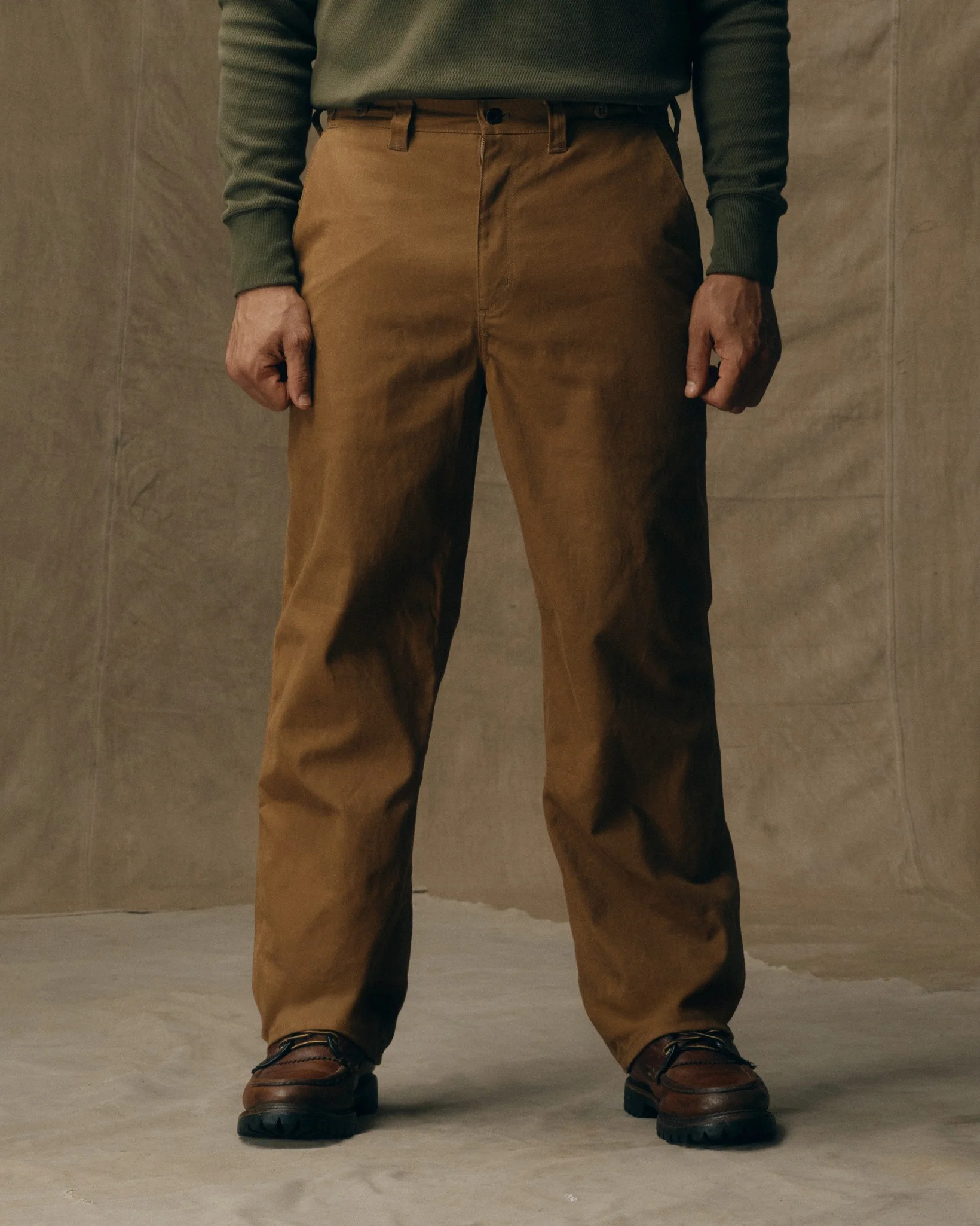 Pantaloni in Tessuto con Finitura Olio