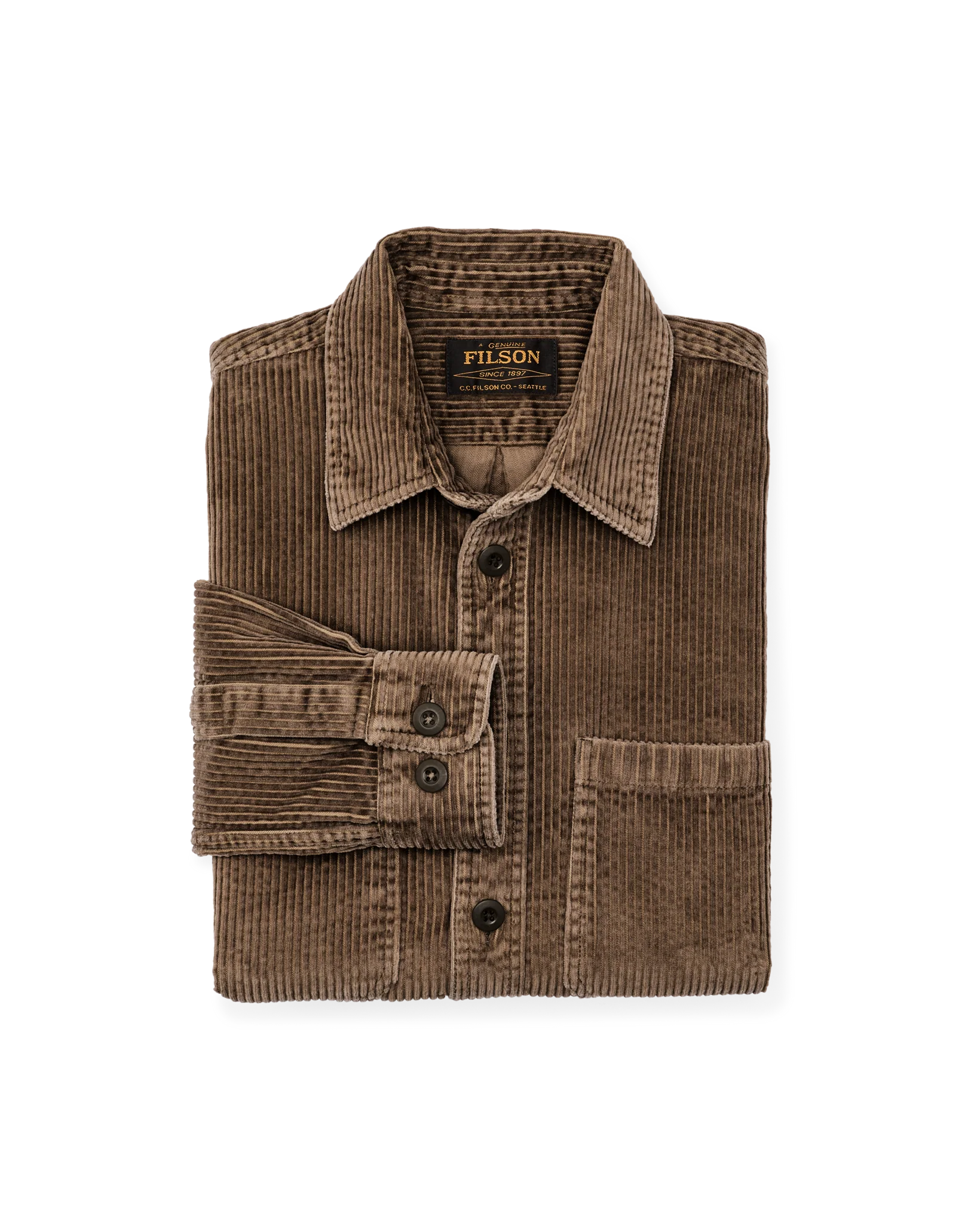 Camicia in Corduroy da 6 Rilevati