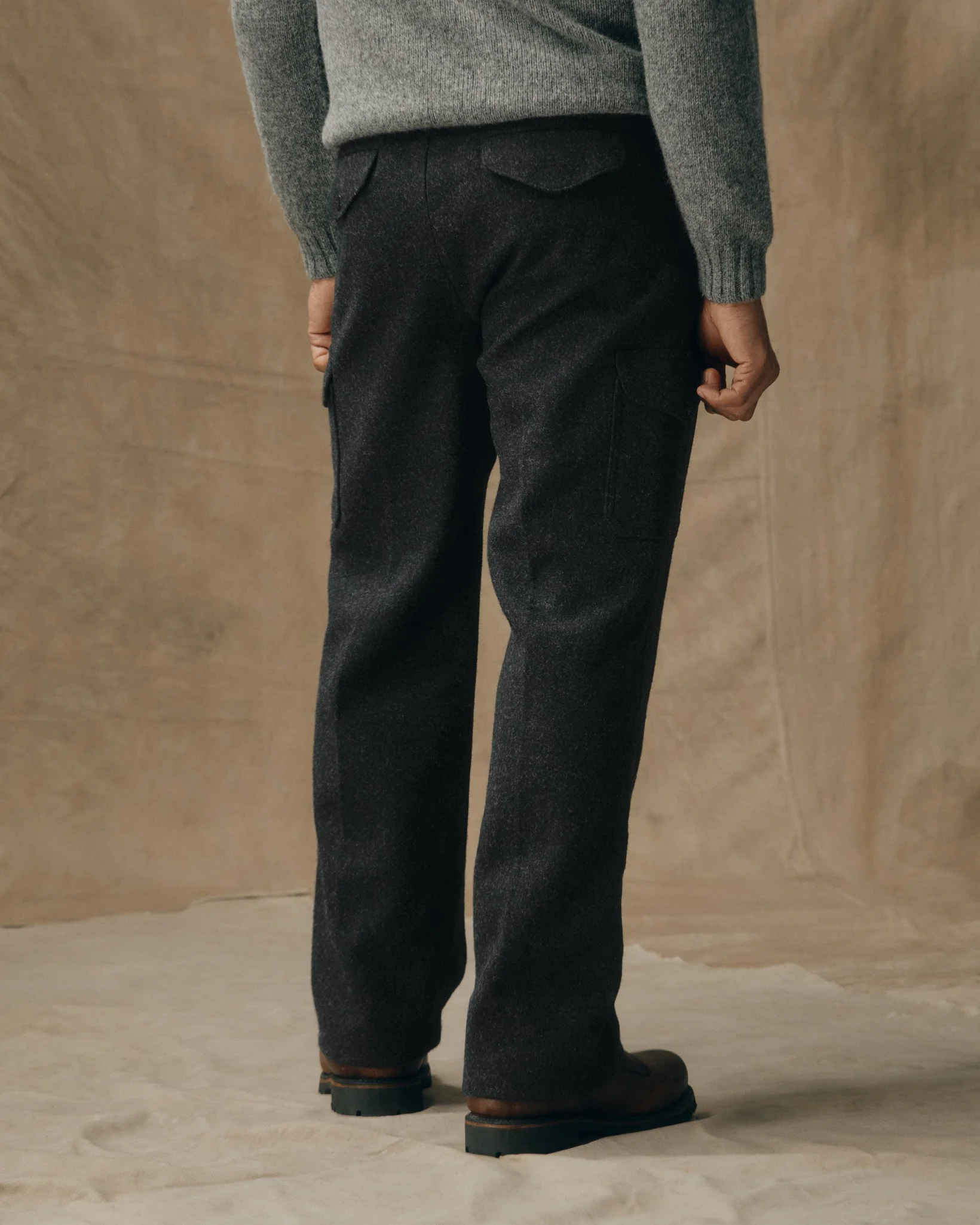 Pantaloni da Campo in Lana di Mackinaw