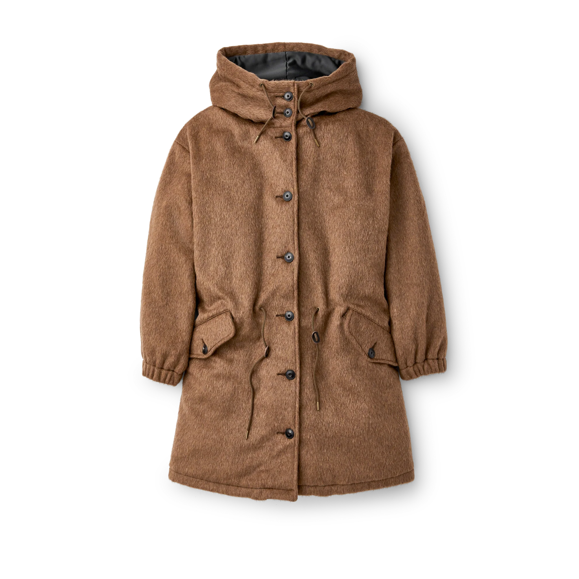 Parka in Lana e Mohair per Donna