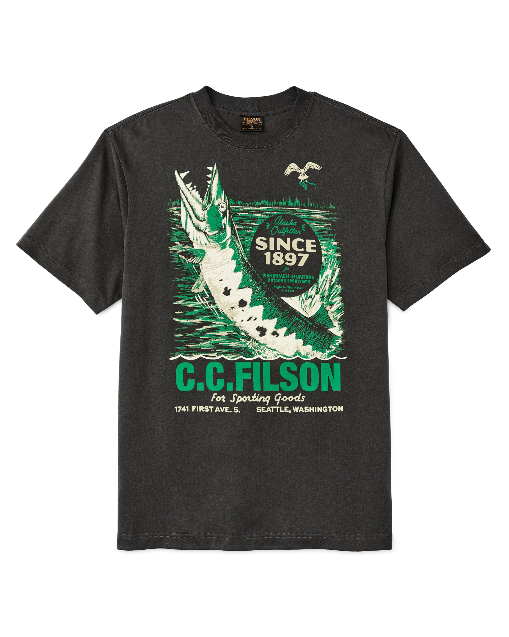 T-shirt sportivo con grafica manica corta