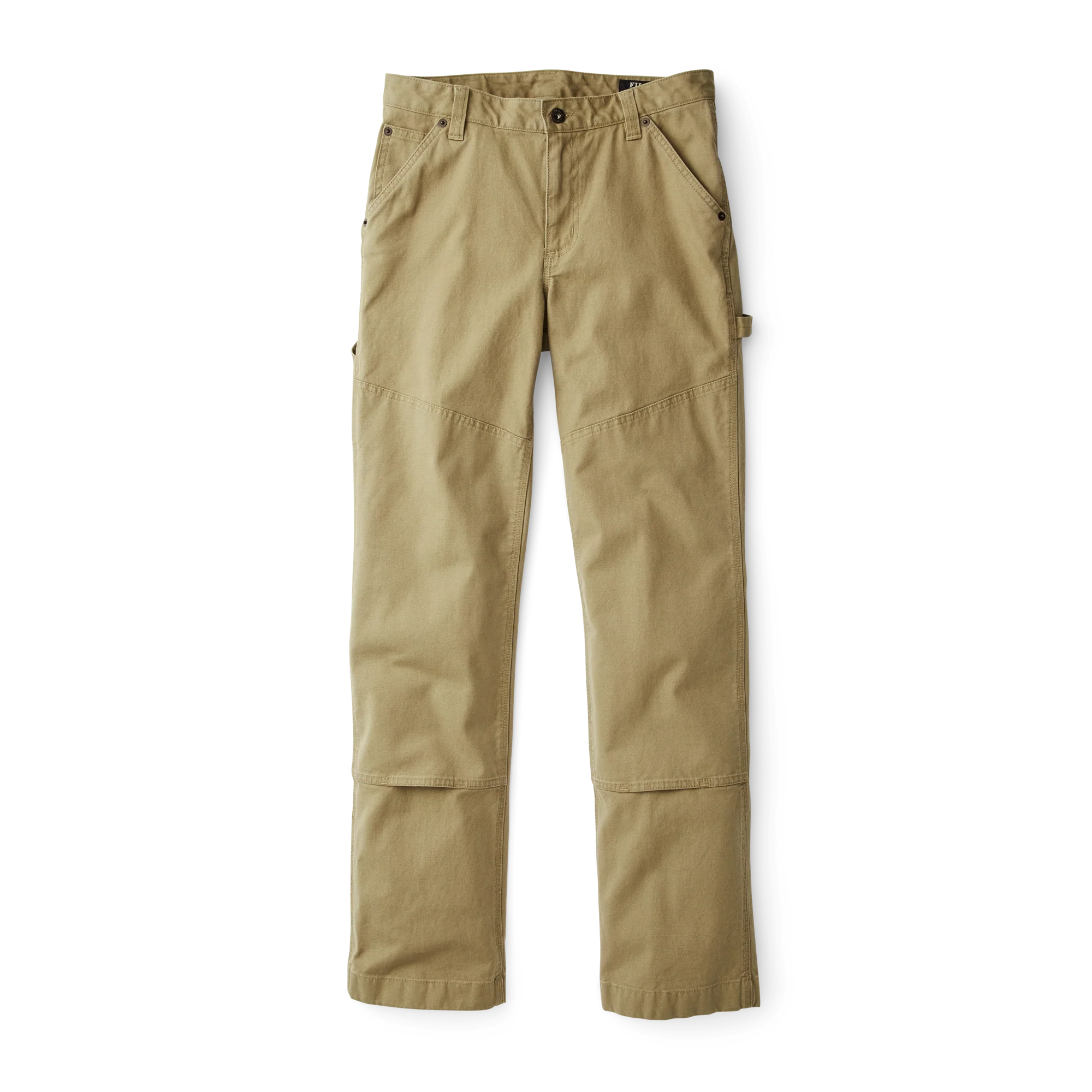 Pantaloni dritti in tela da donna