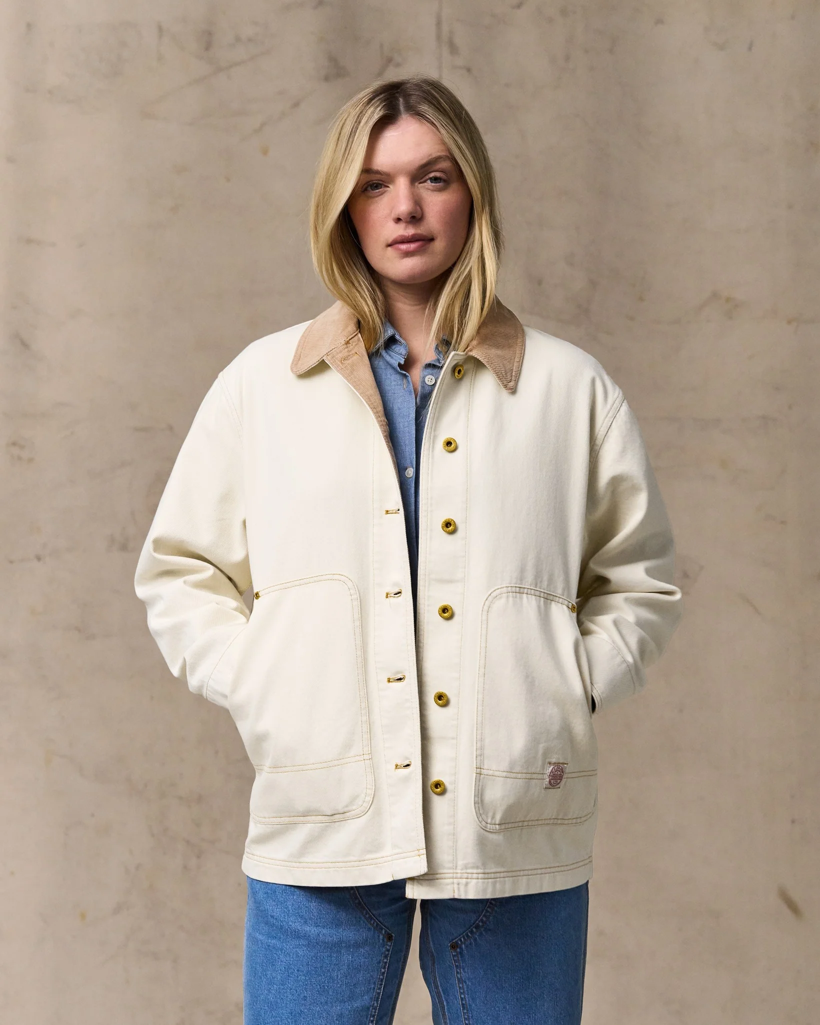 Giacca da donna in denim da 11 once