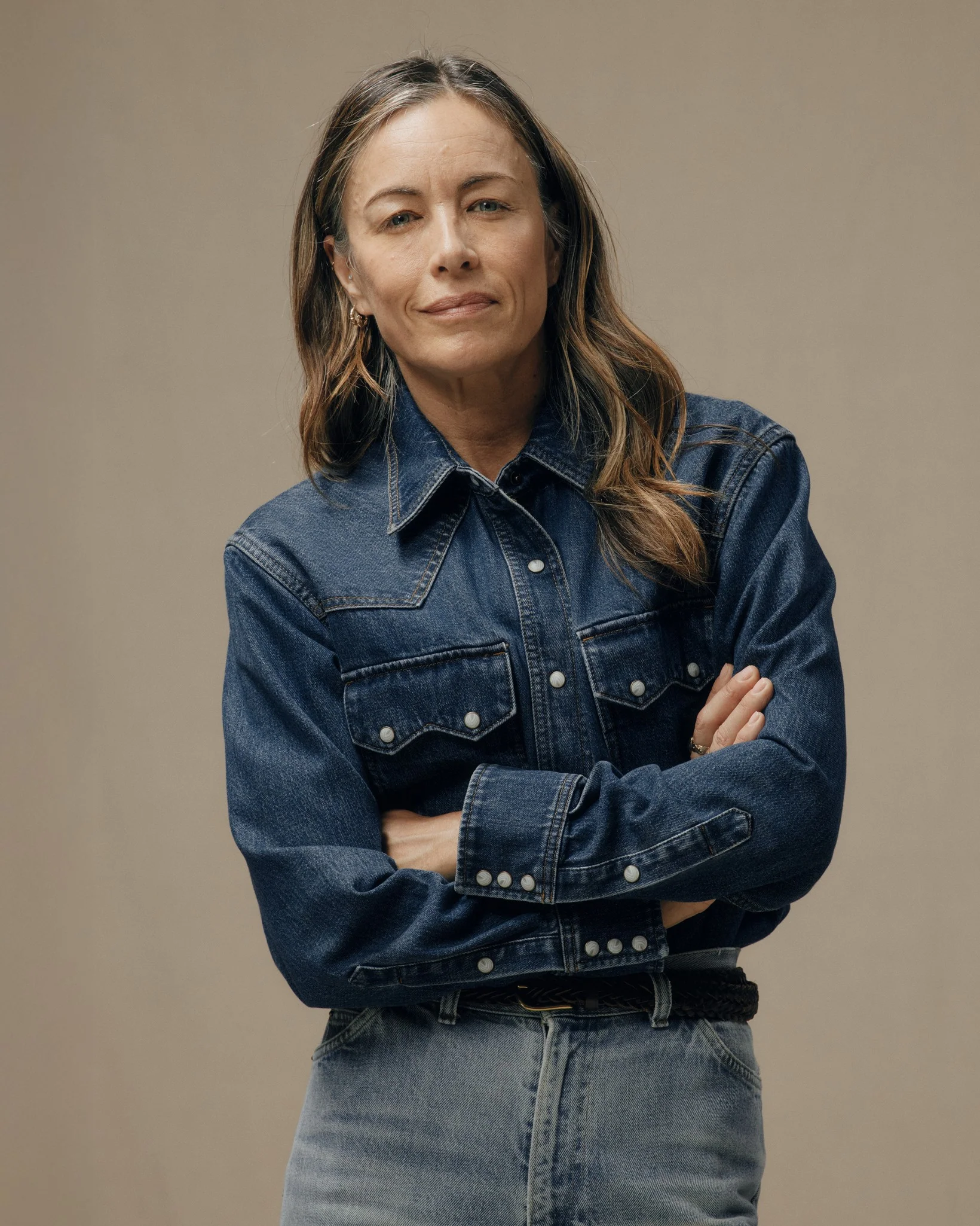 Camicia Western in Denim per Donna