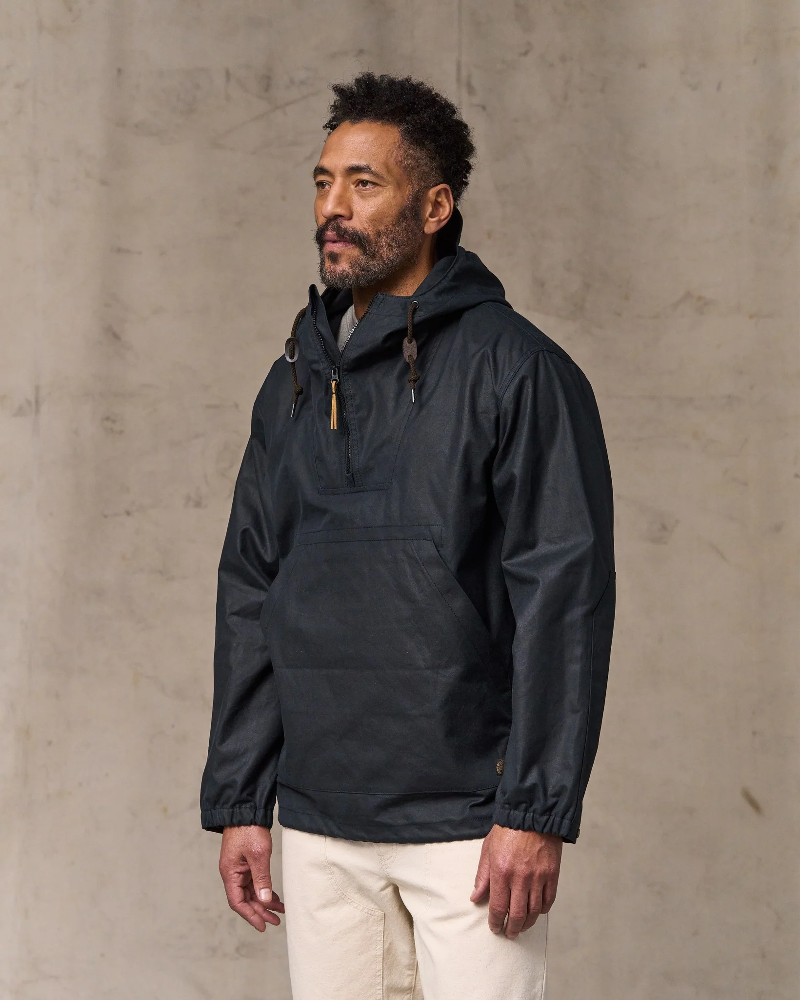 Anorak in Cotone Cerosato Shelter Cloth