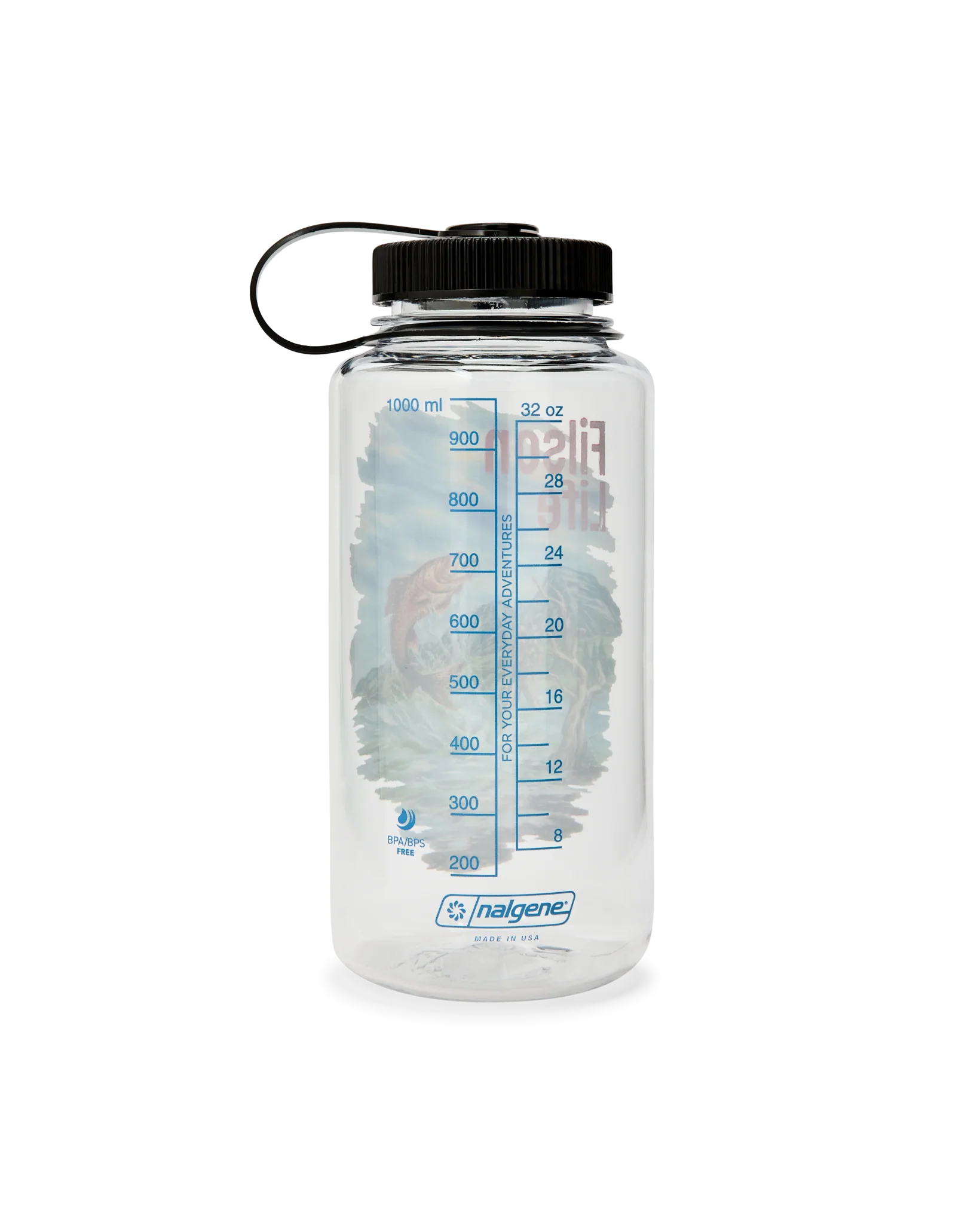 Bottiglia Nalgene con grafica da pesca