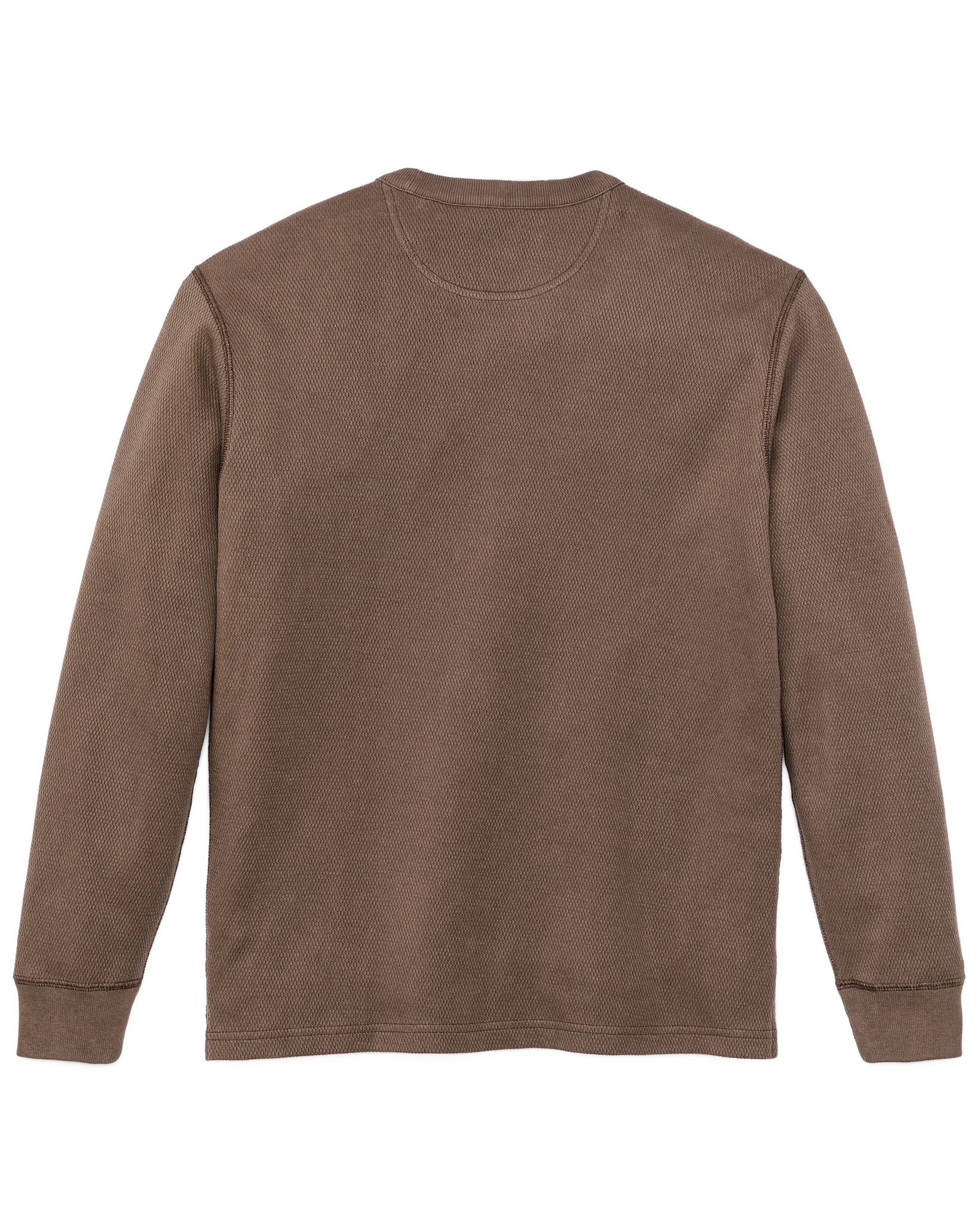 Maglione a collo a giro in maglia a waffle termico