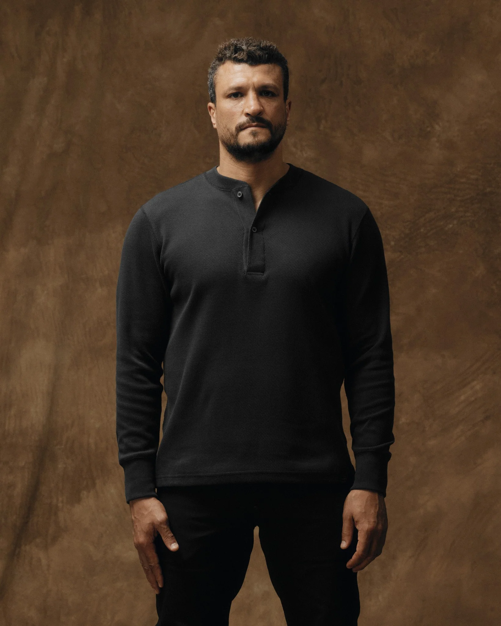 Henley in maglia a quadretti
