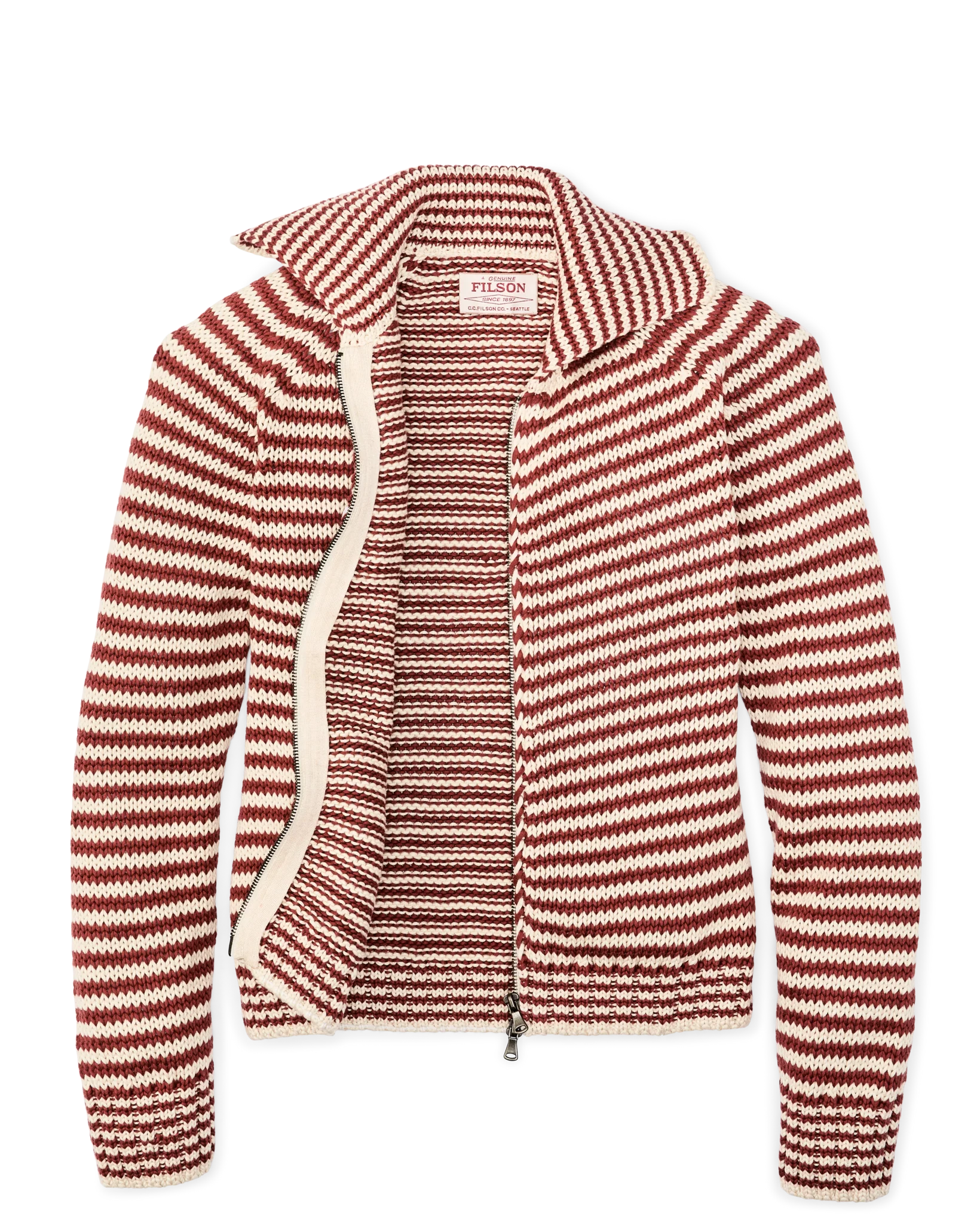 Cardigan a Maglia Integrale in Cotone per Donna