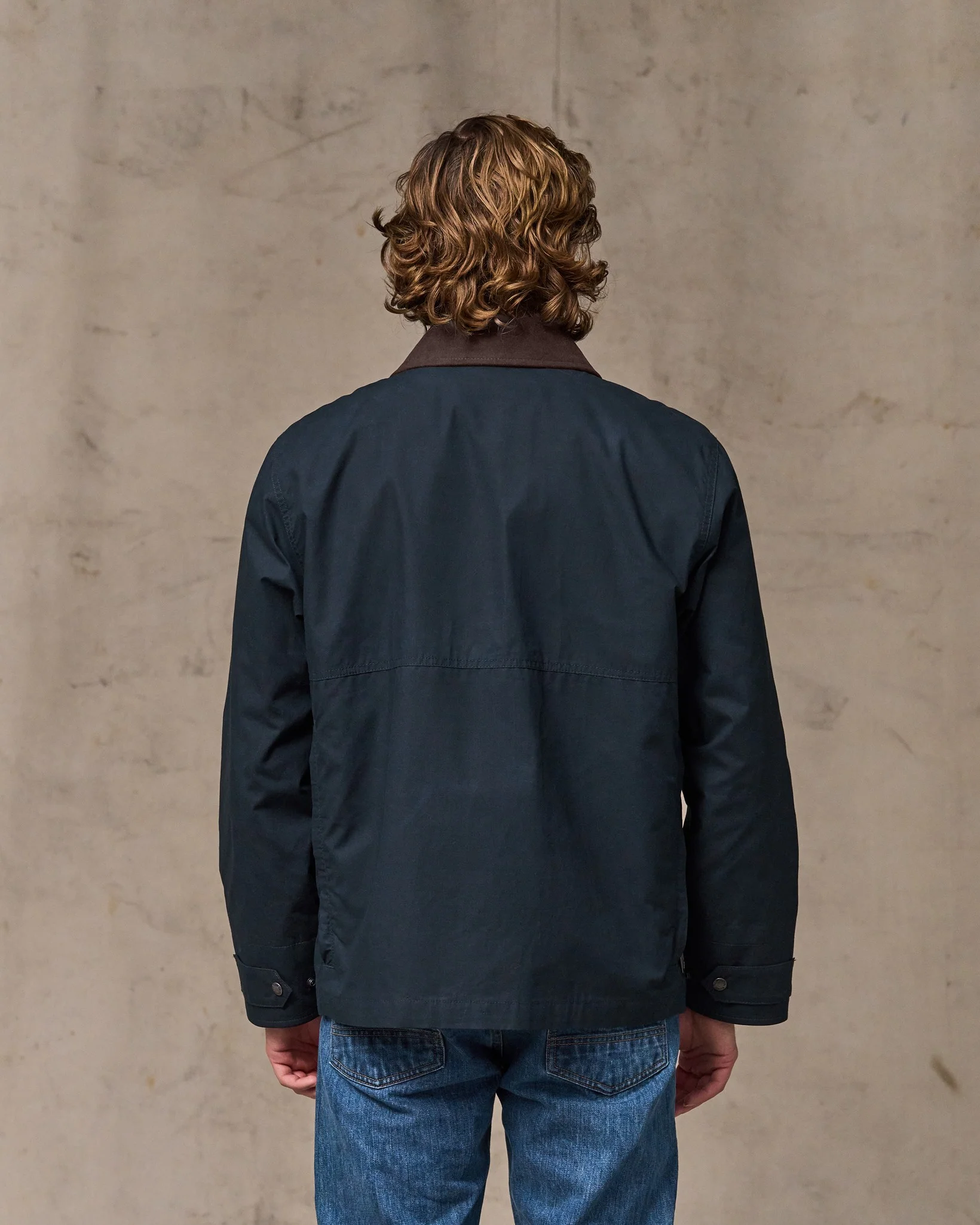 Giacca Corta in Cotone Wax Seco