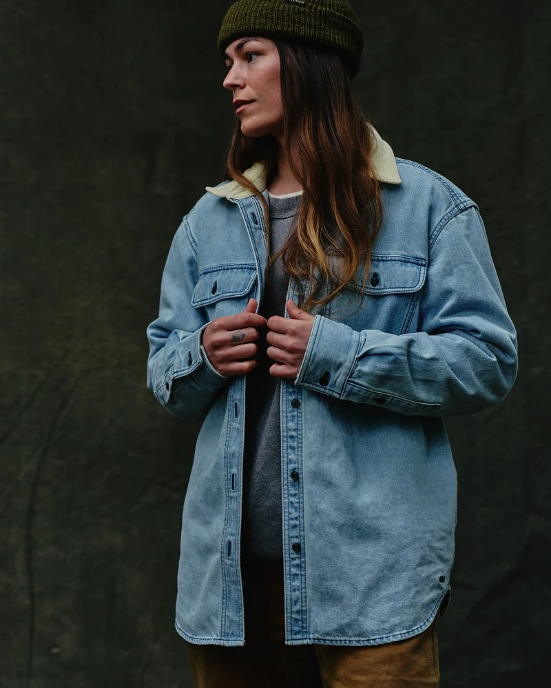 Camicia da lavoro in denim per donna