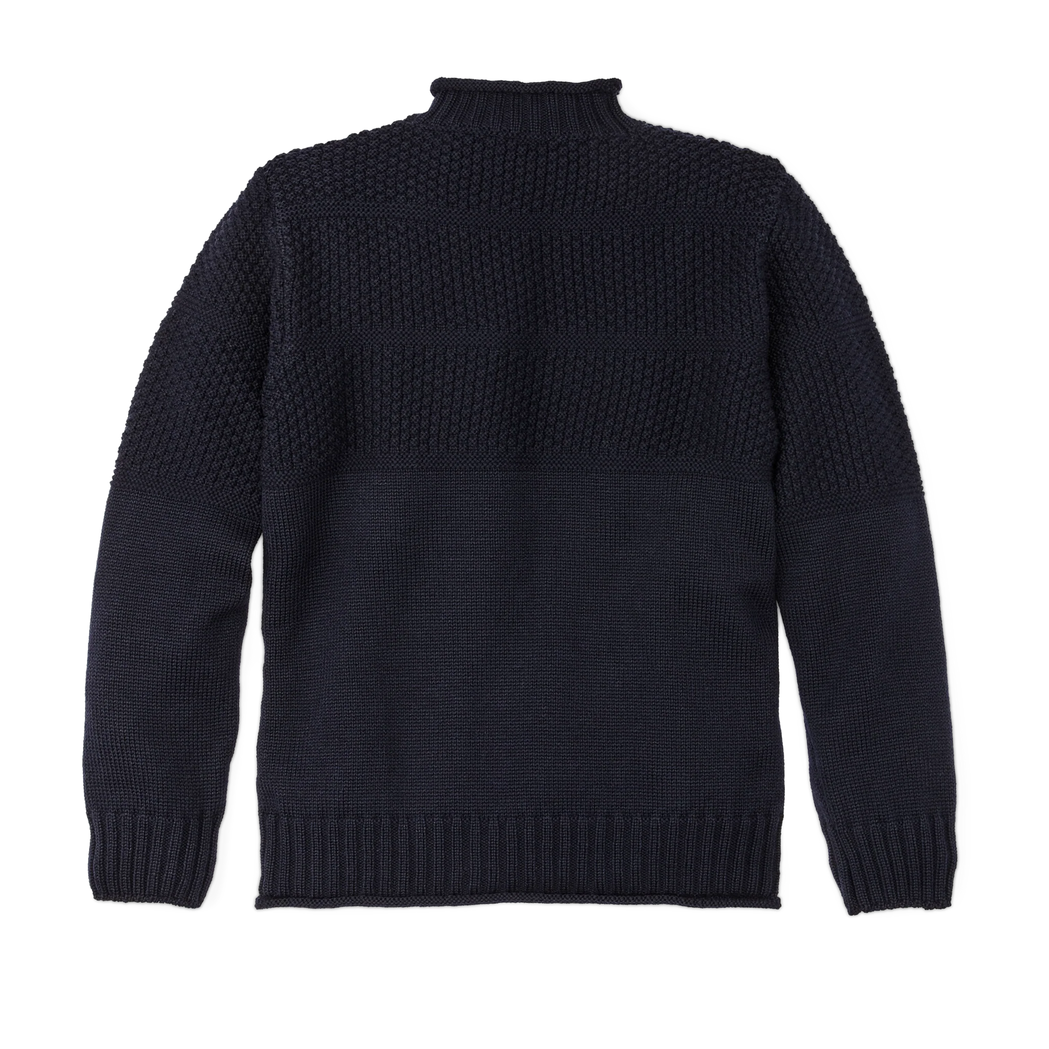 Pullover a collo a maglia a punto scozzese