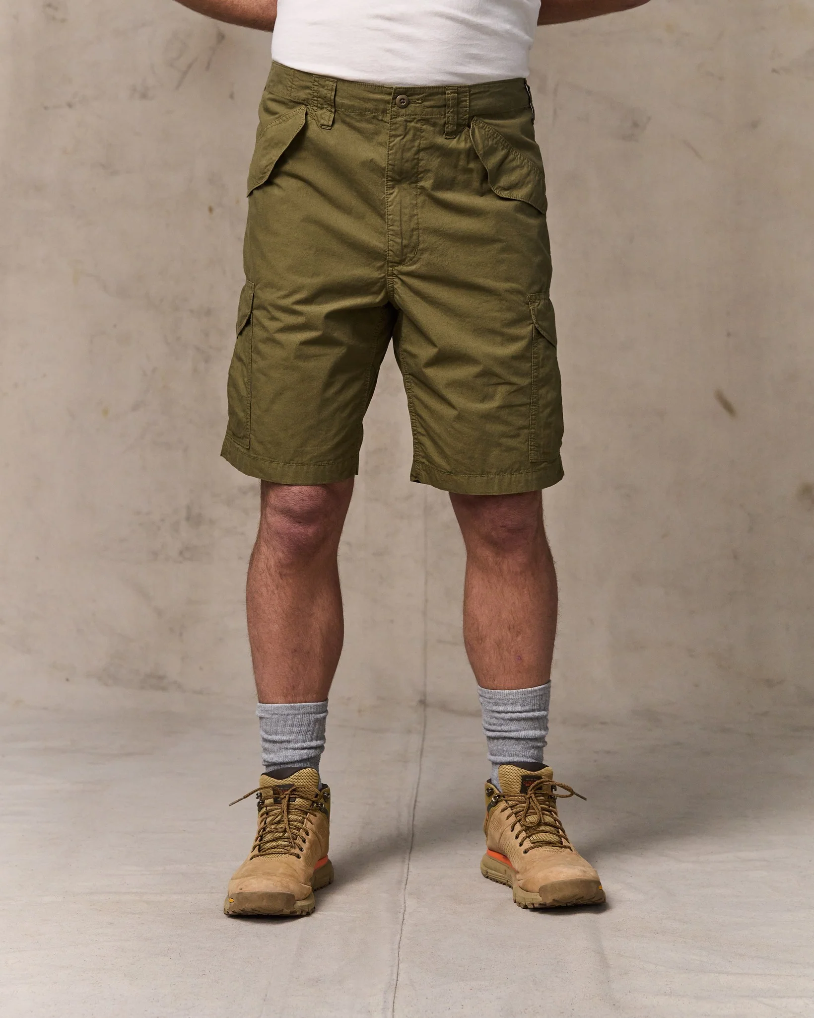 Pantaloncini Cargo in Popeline Tropicale